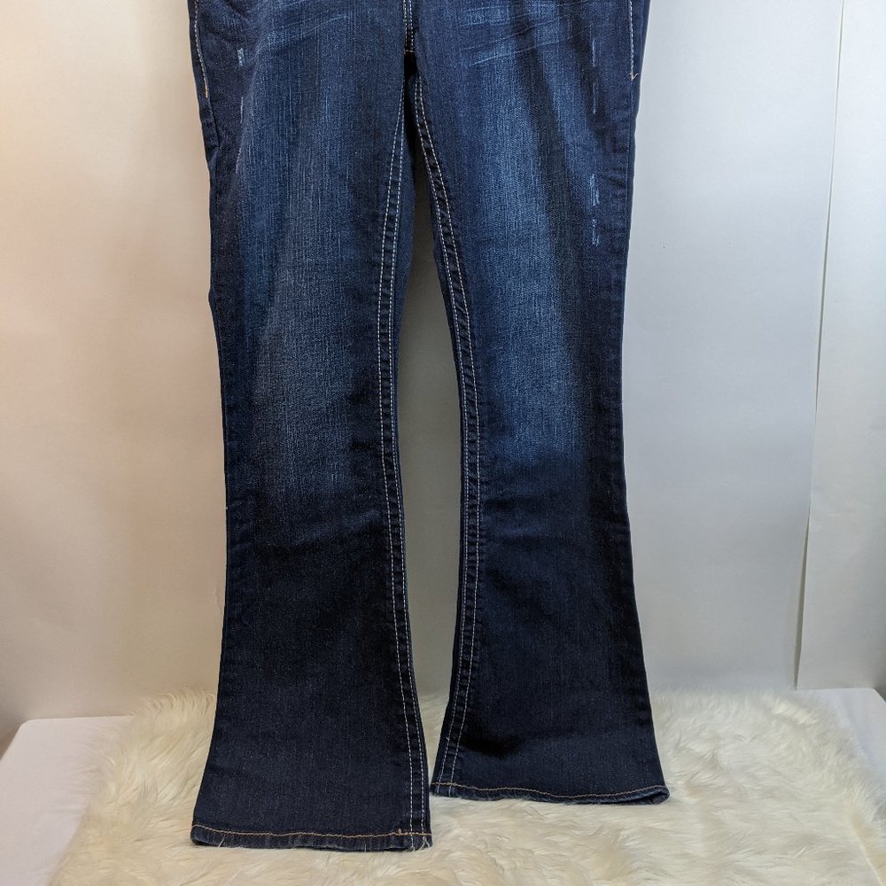 Cruel Western Long Flare Embellished Jeans